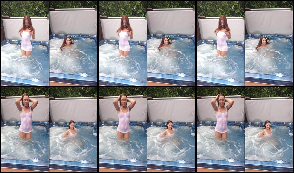 Naughtypoppyuk   Teasing Slut Wet In Hottub