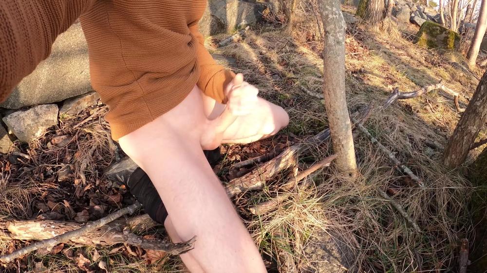 Johann Wood | Delicious cumload in the warm spring sun