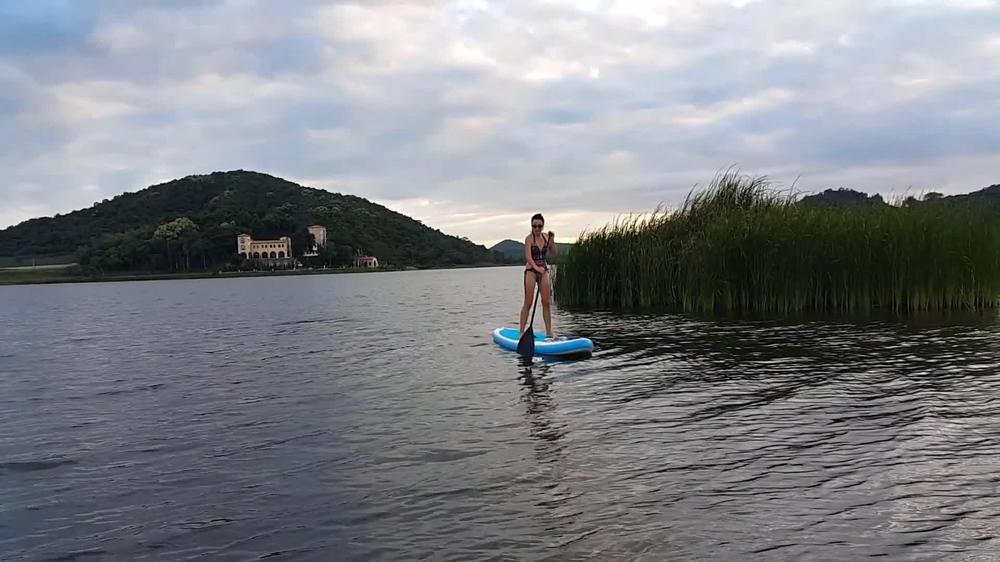 VIBRATING Adventure on Mountain Lake # Vibrating VAGINAL EGG inside Me Energize for better paddling