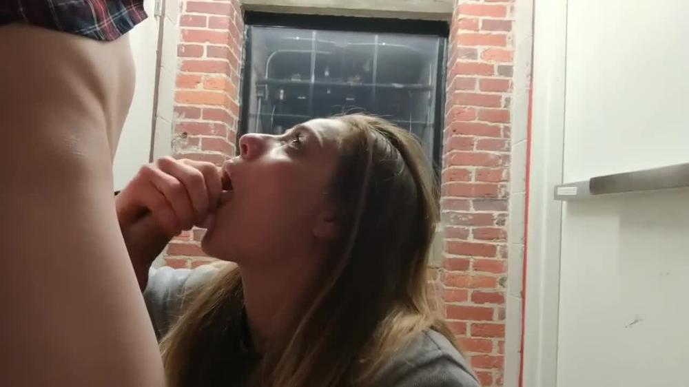 Tricked in Back Alley for Blowjob Again