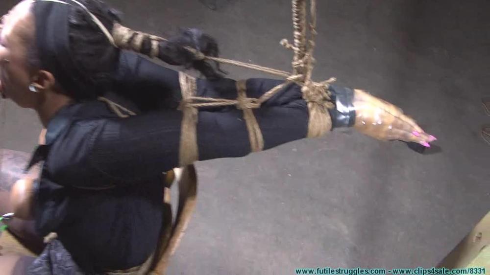 Sassy Is Captured Manhandled Belt Whipped Clamped Tounge Tied Nose Hooked Etc 3