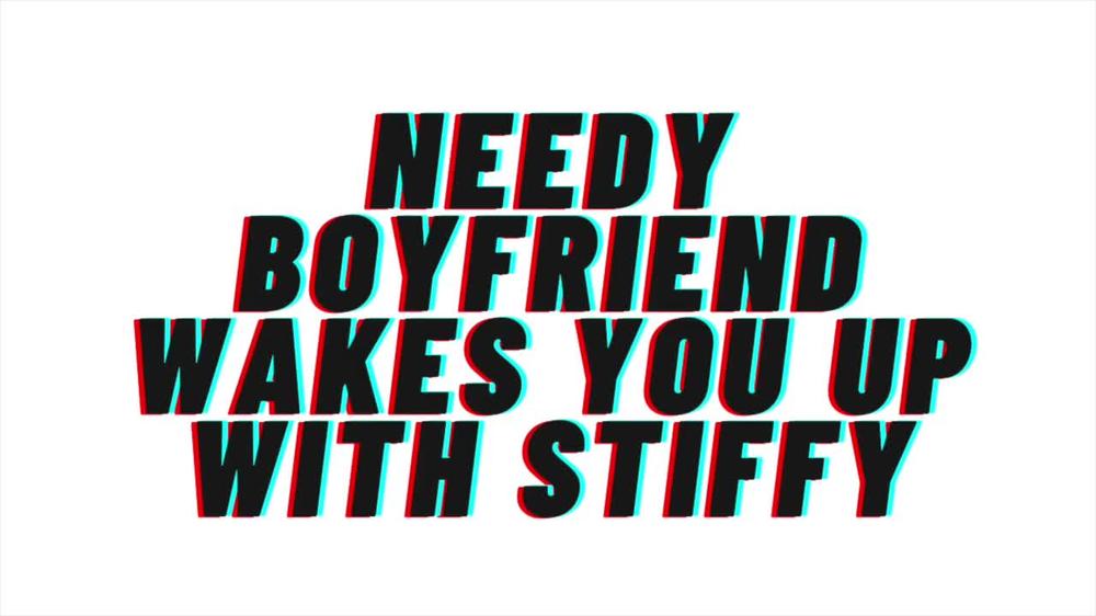 AUDIO ONLY: Needy Boyfriend wakes you up with his hard cock. cums inside saying "I love you"