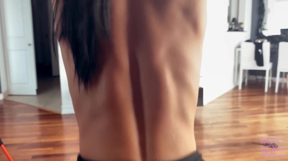 My trainer rips my leggings and fucks me during a workout