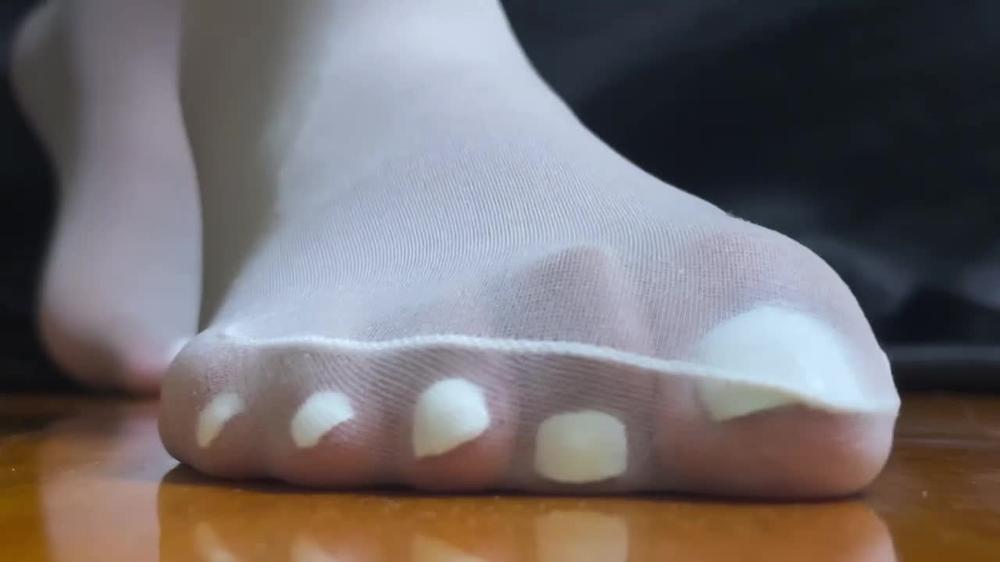 White Nylons High Heels Removal
