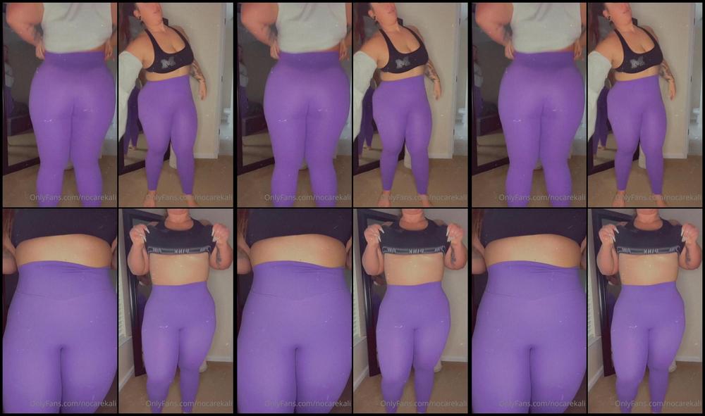 Nocarekali 09 01 2022 2325251526 Sweaty In New Purple Silky Smooth Leggings