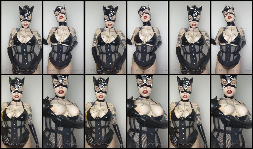 Missmarilynxx 04 10 2020 1015074564 Latex Catwoman Joi For Penis Owners