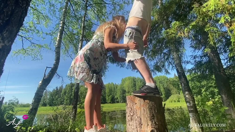 The Best Doggystyle & Сowgirl Sex Outdoor - Amateur Couple on Holidays