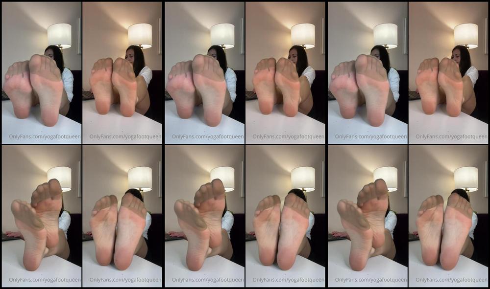 Yogafootqueen 10 02 2022 2358492000 Full Length Ignoring Video Putting My Nylon Soles Up On The Desk As I Work On The Compute