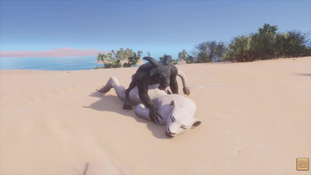 Wild Life / Kira Lion Furry gets Facefucked