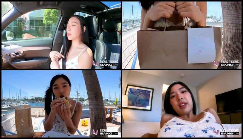 Asian Elie Lee Shows Pussy In Public And Craves More Cock In Hotel Room Sd