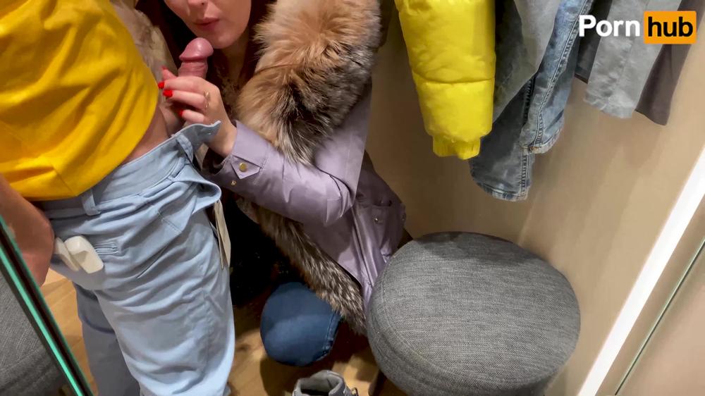 Did Mommy give you a blowjob in the fitting room ? No?! Take off your pants daddy, I want to fix it.