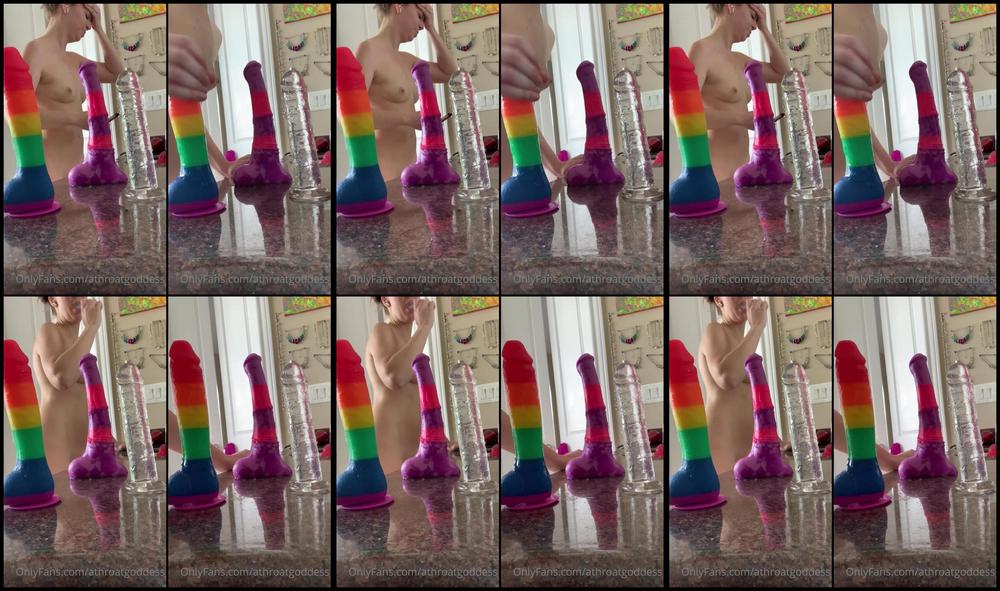 Athroatgoddess 24 02 2022 2346687759 Good Morning Did Someone Order A Triple Dildo Throat Bang Everyone With R
