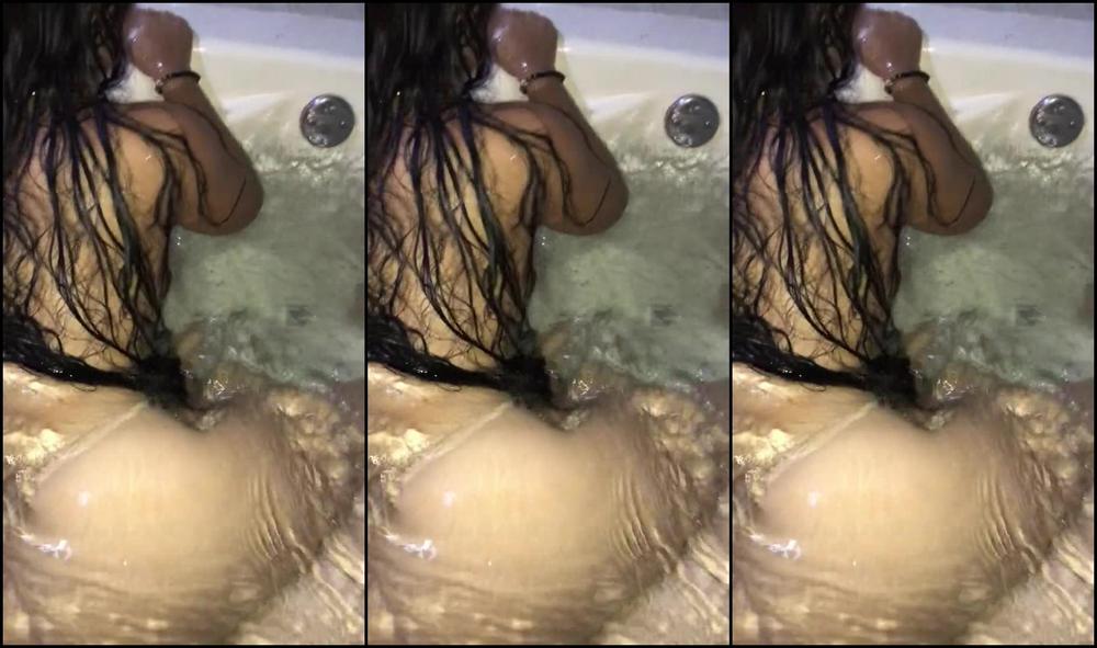 He cums in the jacuzzi