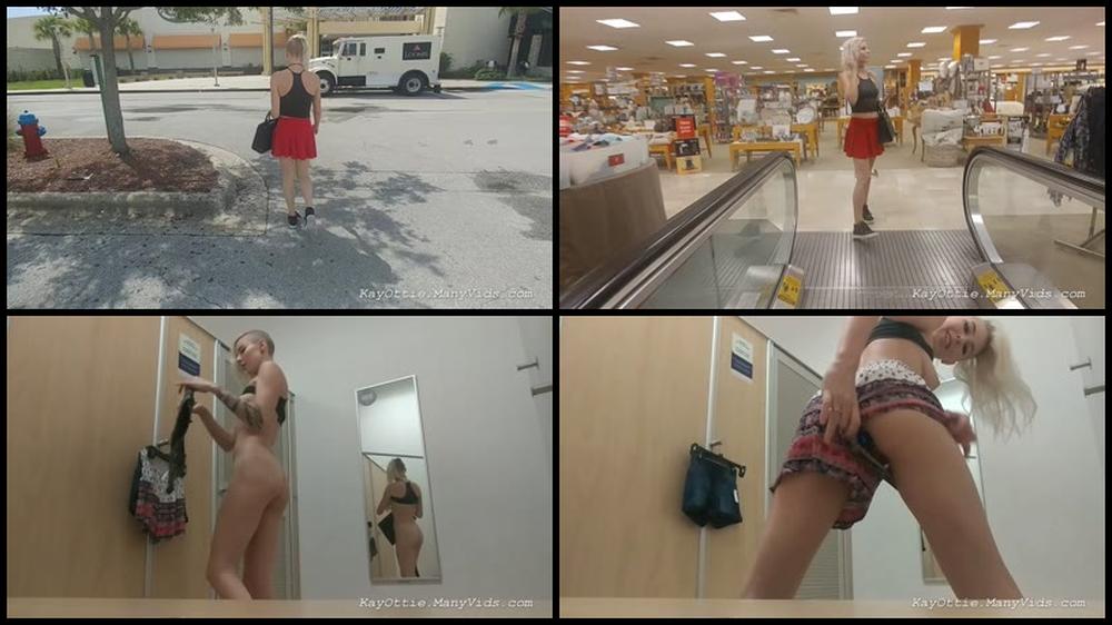 Kay Ottie Cumming In A Mall Dressing Room