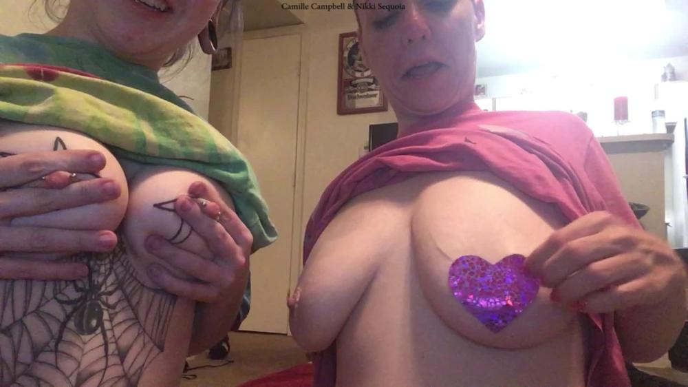 Nikki Sequoia Pulling Off Pasties