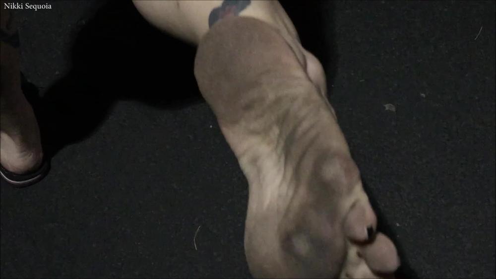 Nikki Sequoia One Shoe In The Parking Lot