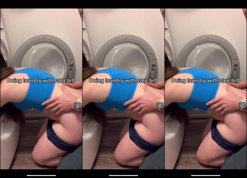Tiktok Porn - Step Bro Does My Laundry