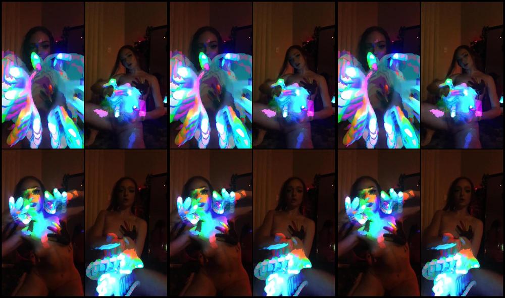 Naked With My Led Gloves And Dancing Around