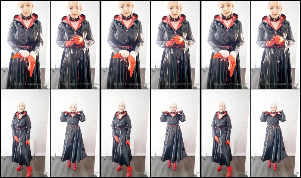 Latexladyp 03 01 2021 2000901207 Remember My Livestream Wearing My Long Pvc Mac And The Red Thigh Highs That You Kinky Lot