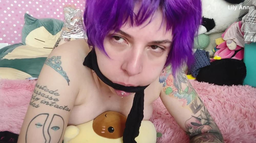 Mouth Gag And Stuffed With Socks