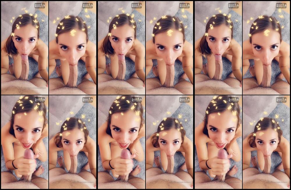 Sweet Bunnyxxx 20 10 2019 71767738 Pov Blowjob And Deepthroat With Huge Facial From My Private Snapchat Collection