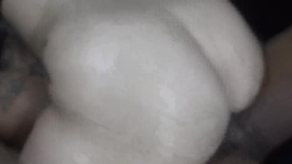 Hot wife ride's  huge black cock, creampie finish! pt 2
