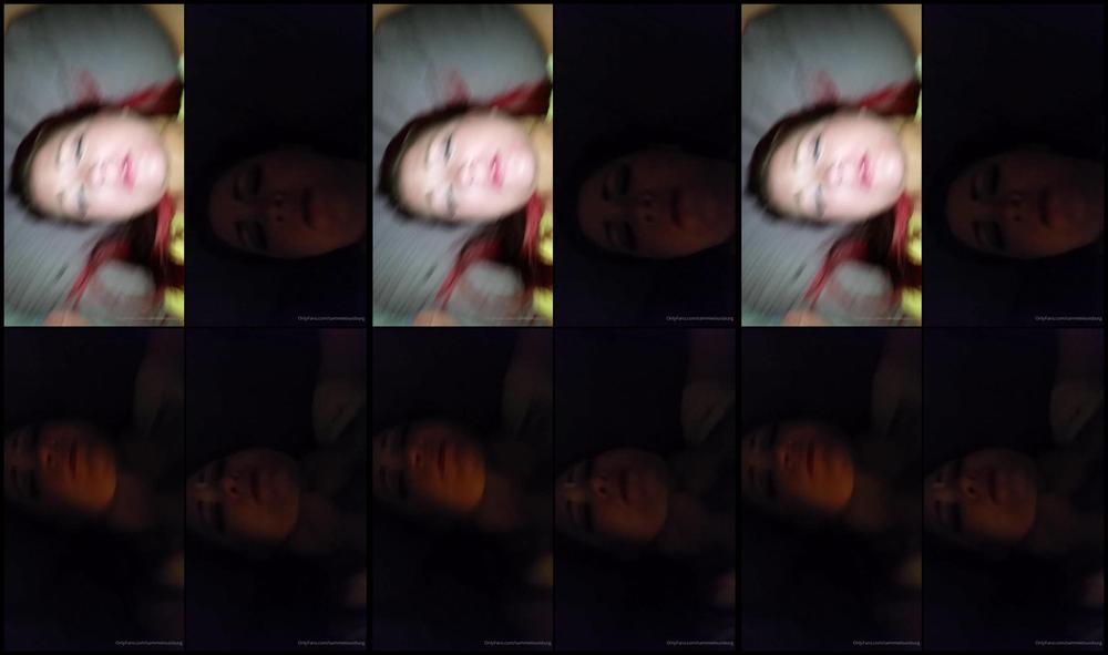 Sammielouisburg 18 04 2020 241862760 Master Sticks A Dildo To Mirror And Shoves It Down My Throat While He Fucks Me He Likes