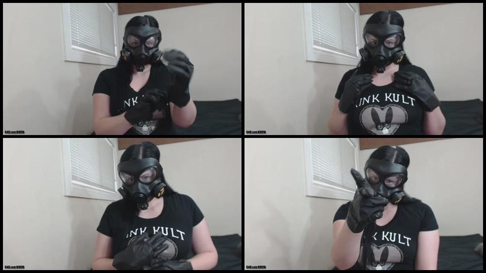 Booty4U Biohazard Babe In Mask And Gloves