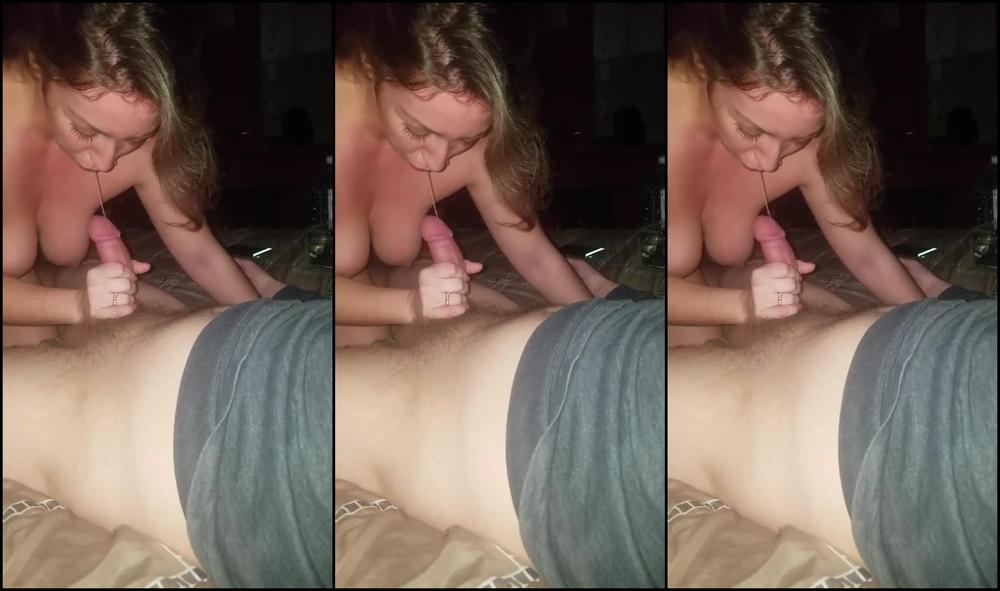 MFF hotwife titty fuck and blow job