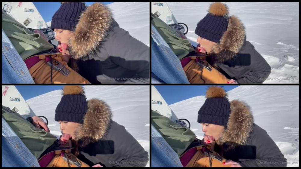 Clemmarceau 06 02 2022 2354644471 Petite Pipe Au Bord Des Pistes On S Est Fait Choper Encore Une Fois Par Des Skieurs