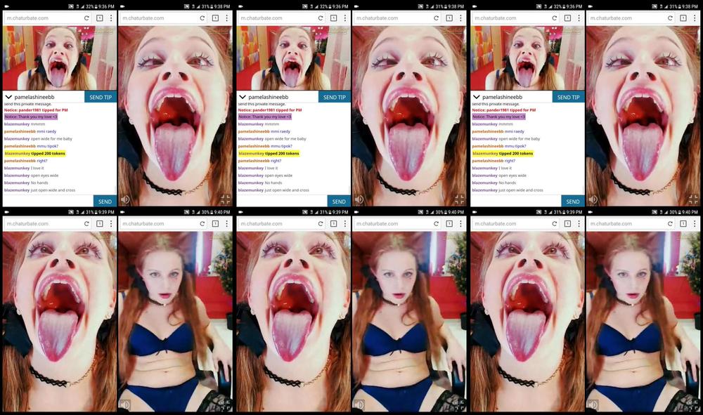 015 Crazy Slutty Teen Opens Mouth  Crosses  Eyes  And Gags On Dildo  Amazing     Pamelashine 1080P
