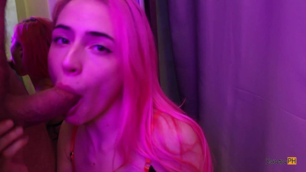 Fucked his cock full of cum by my face