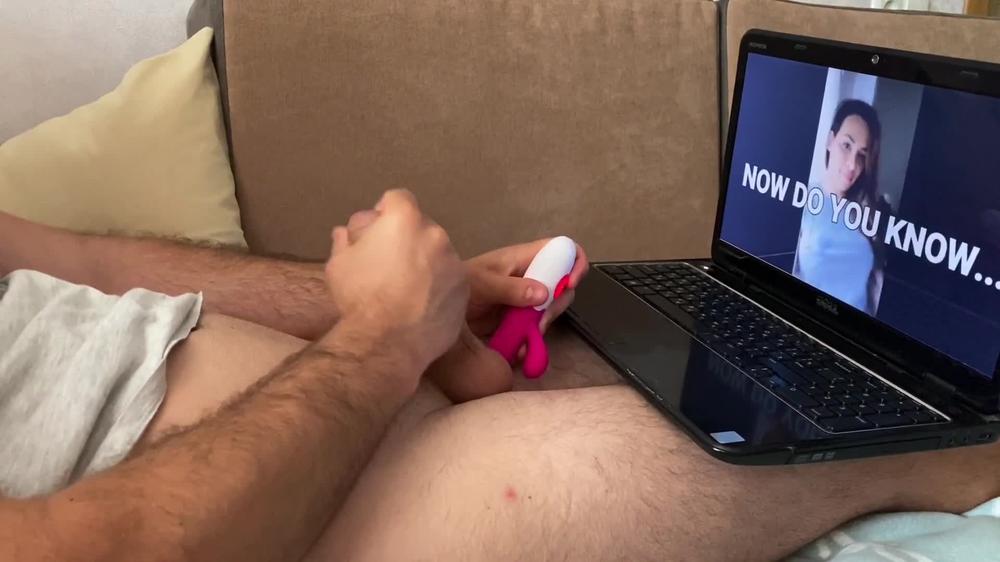 Hubby Catched Jerking Off On Trans Porn