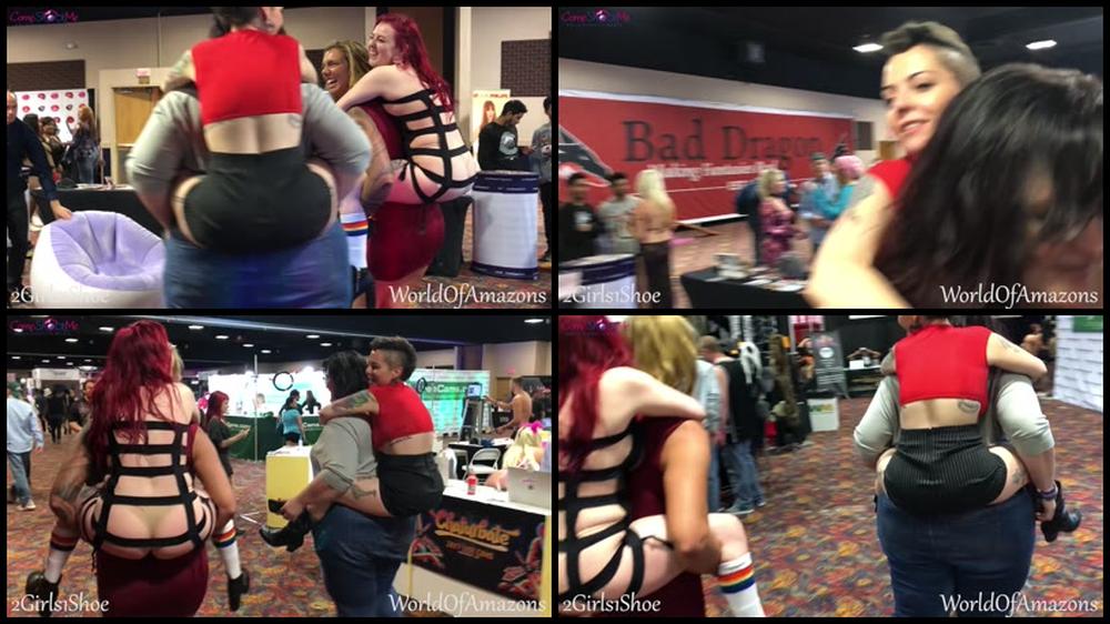 Camille Campbell Public Piggybacks At Exxxotica 1080P Hd