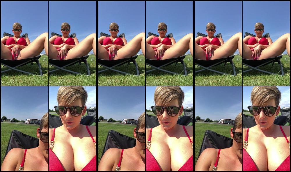 Hannahbrooks Finger Fucking Myself On The Camp Site X