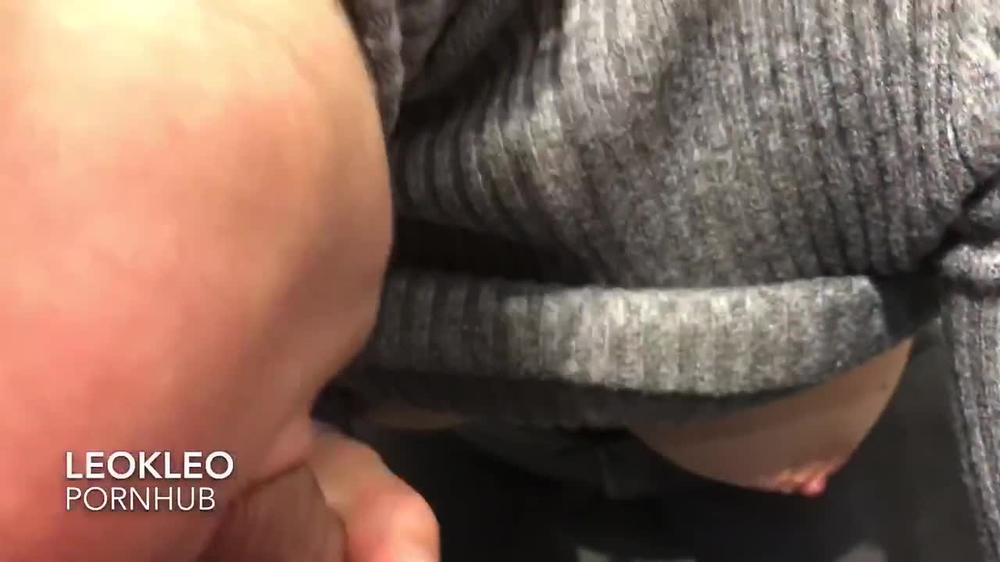 LeoKleo amateur public blowjob in changing room. I swallow all cum.