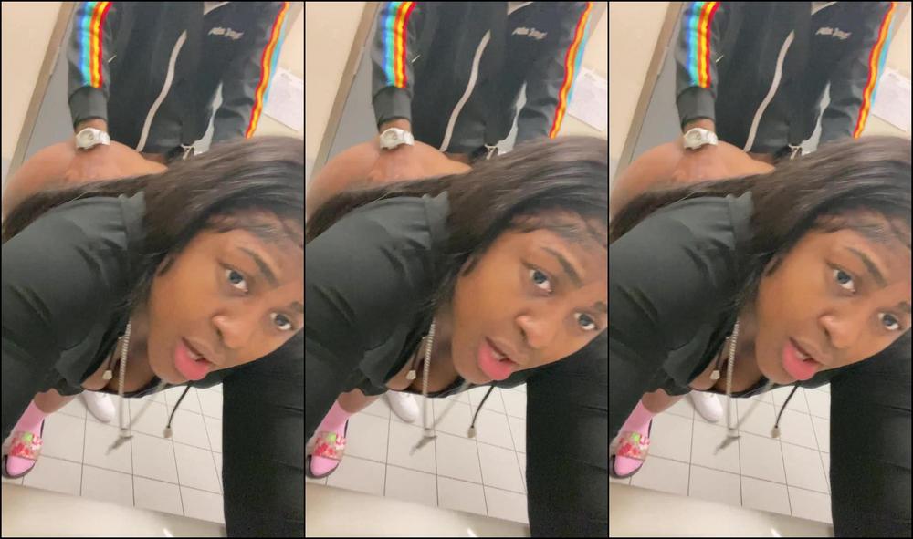 Fucking a fan at the airport in the bathroom ! Full video on onlyfans/sweettoothh