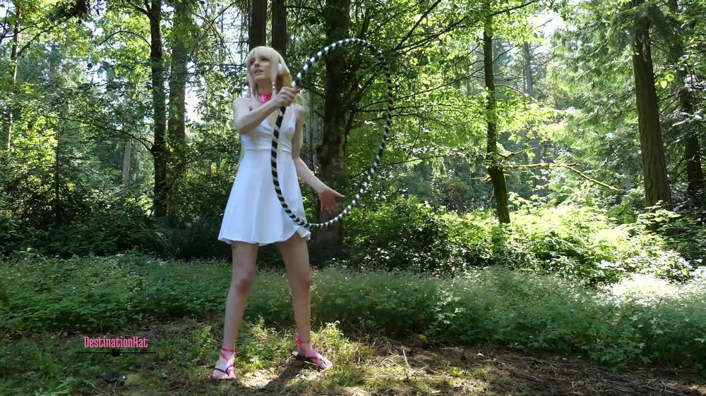 Chi From Chobits Hula Hooping