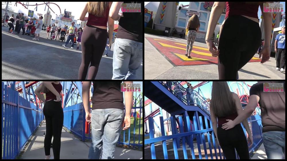 86 Ga Blk Legz Red Thong
