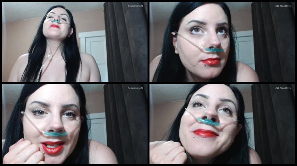 Booty4U Nasal Cannula With Red Lipstick