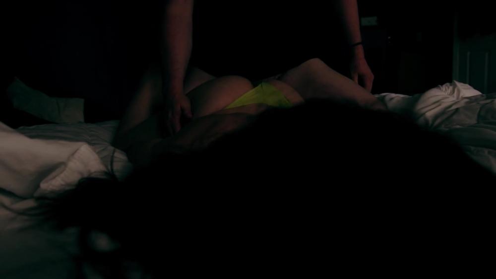 Romantic Prone Bone w/ sexy brunette; real amateur couple