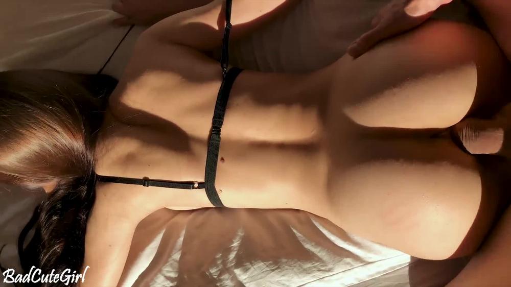 CREAMPIE! This Babe didn’t expect him to cum inside her! - BadCuteGirl