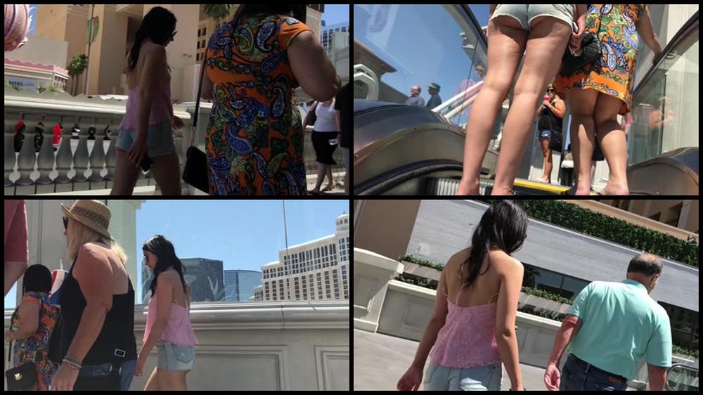 0013 Indian Girl Candid Street Booty Shorts Cheeks Hanging Out Hidden Booty Middle Eastern Hot