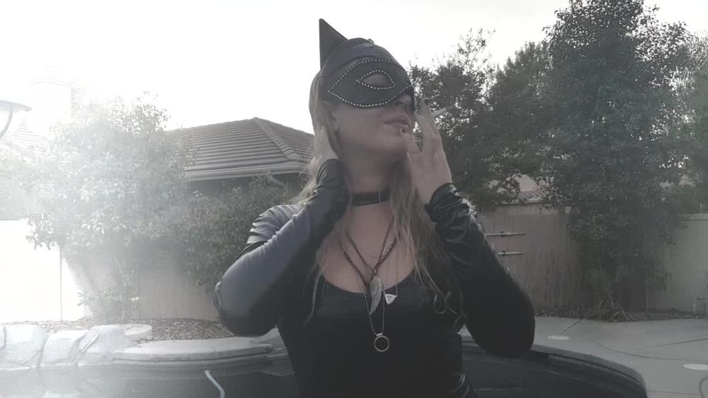 Eve Batelle Cat Vs Bat Smoking Bat