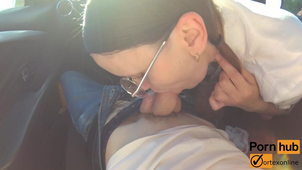 We were Almost Caught in the Outdoor - Schoolgirl Fucked in Car
