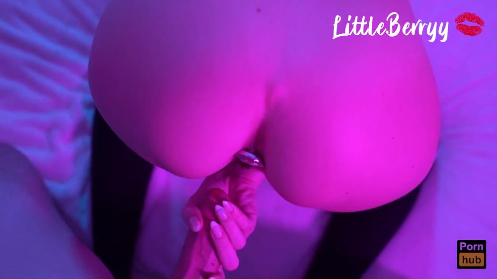 Amateur babe sucks dick and fucks while playing with his balls and shaft