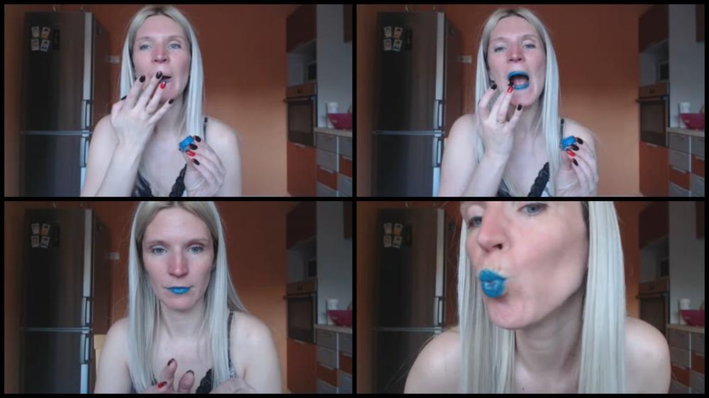 Lilcharlotte Blue Lipstick Lip Play Manyvids