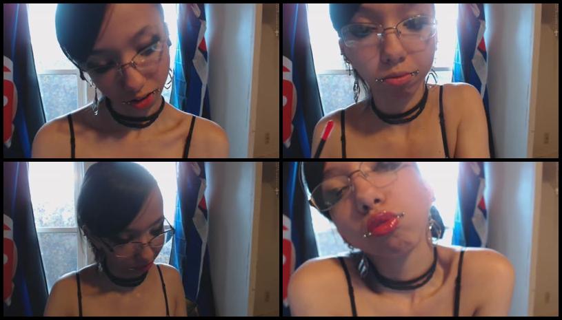 Missmarianne Pink Lip Gloss Tonguing Glass Dildo