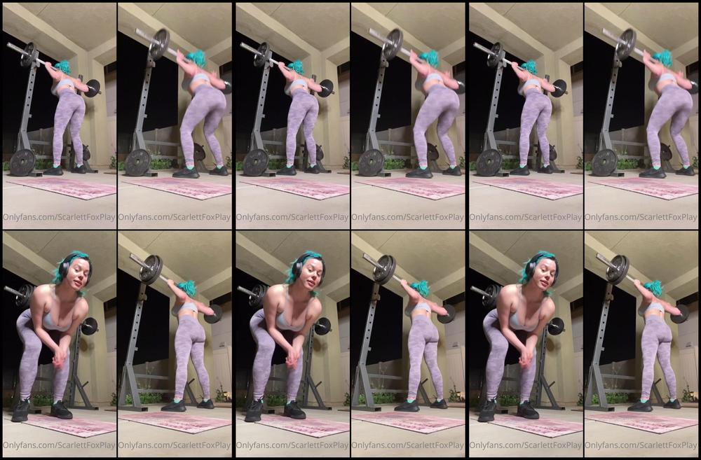 Scarlettfoxplay 03 05 2020 278505107 Quarantine Workout 1 For The Nude Deadlifts 4 52 Min But If You Re