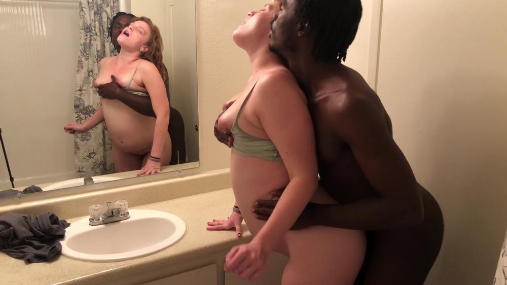 Redhead PAWG Gets fucked Hard on Bathroom Counter Gets creampie by BBC
